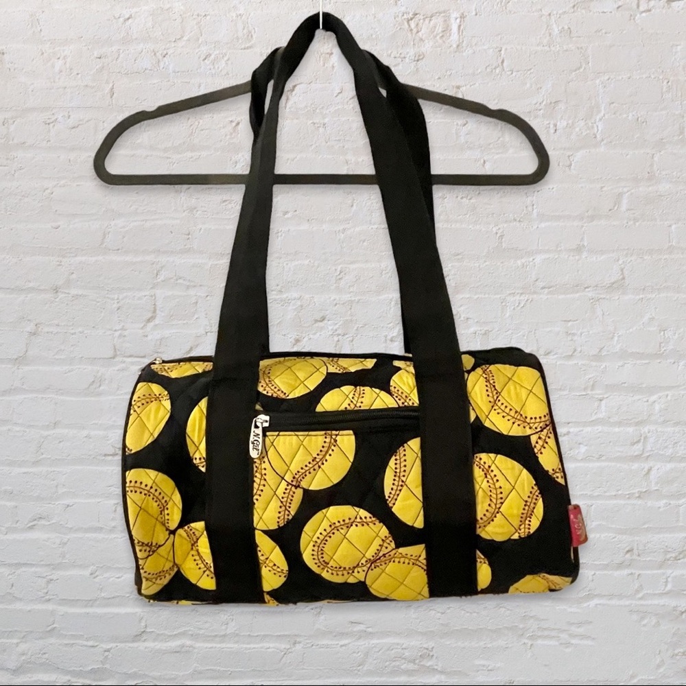 N. Gill softball quilted small duffle bag